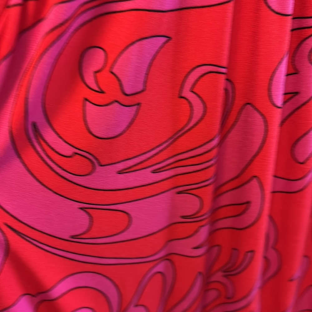 Michael Kors Cynthia Pink Paisley Halter Maxi Dress Women’s Size Medium - Picture 8 of 11